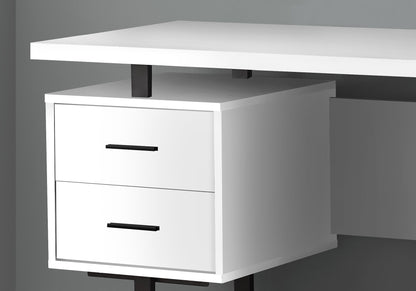 Computer Desk For Home Office, Laptop, Left, Right Set - Up, Storage Drawers, Contemporary &amp; Modern