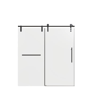 Frameless Single Sliding Shower Doors With Towel Rail &amp; Handle