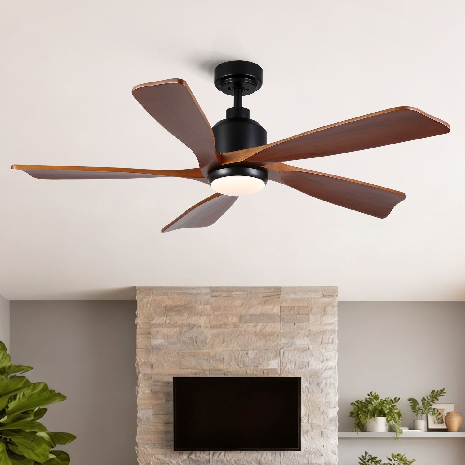 American Farmhouse Ceiling Fan With Light Quiet DC Motor