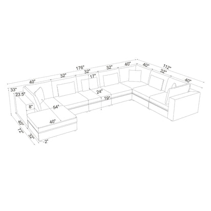 Upholstered Modular Sectional &amp; Custom Configuration