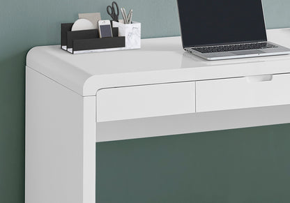 Computer Desk For Home Office, Storage Drawers, Contemporary &amp; Modern - White