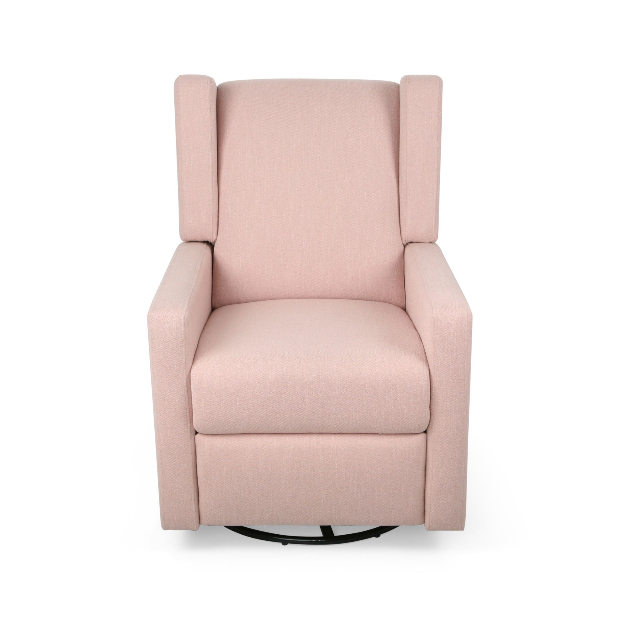 Landau Contemporary Fabric Upholstered Swivel Recliner