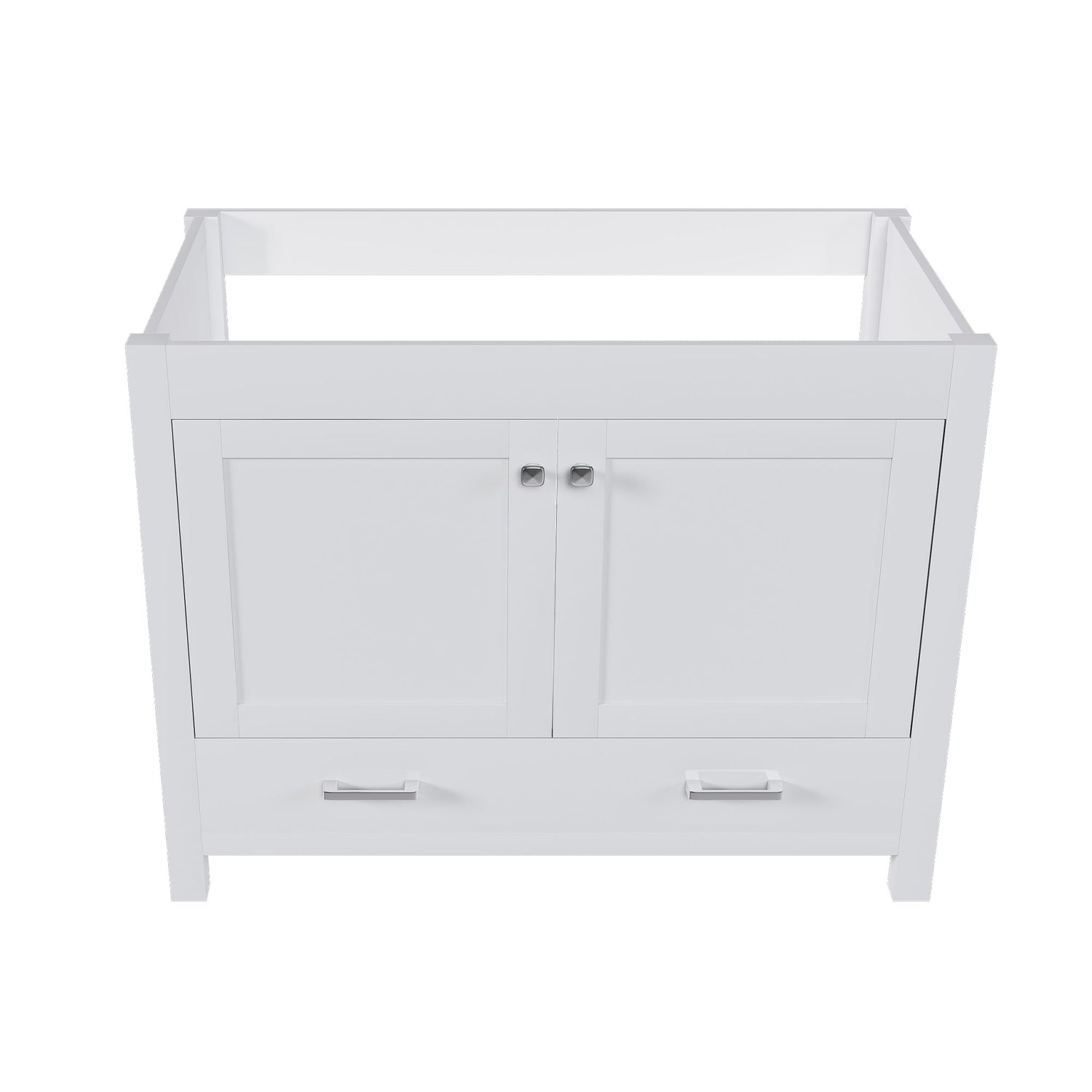 42&quot; Bathroom Vanity Base With Doors And Drawer - White
