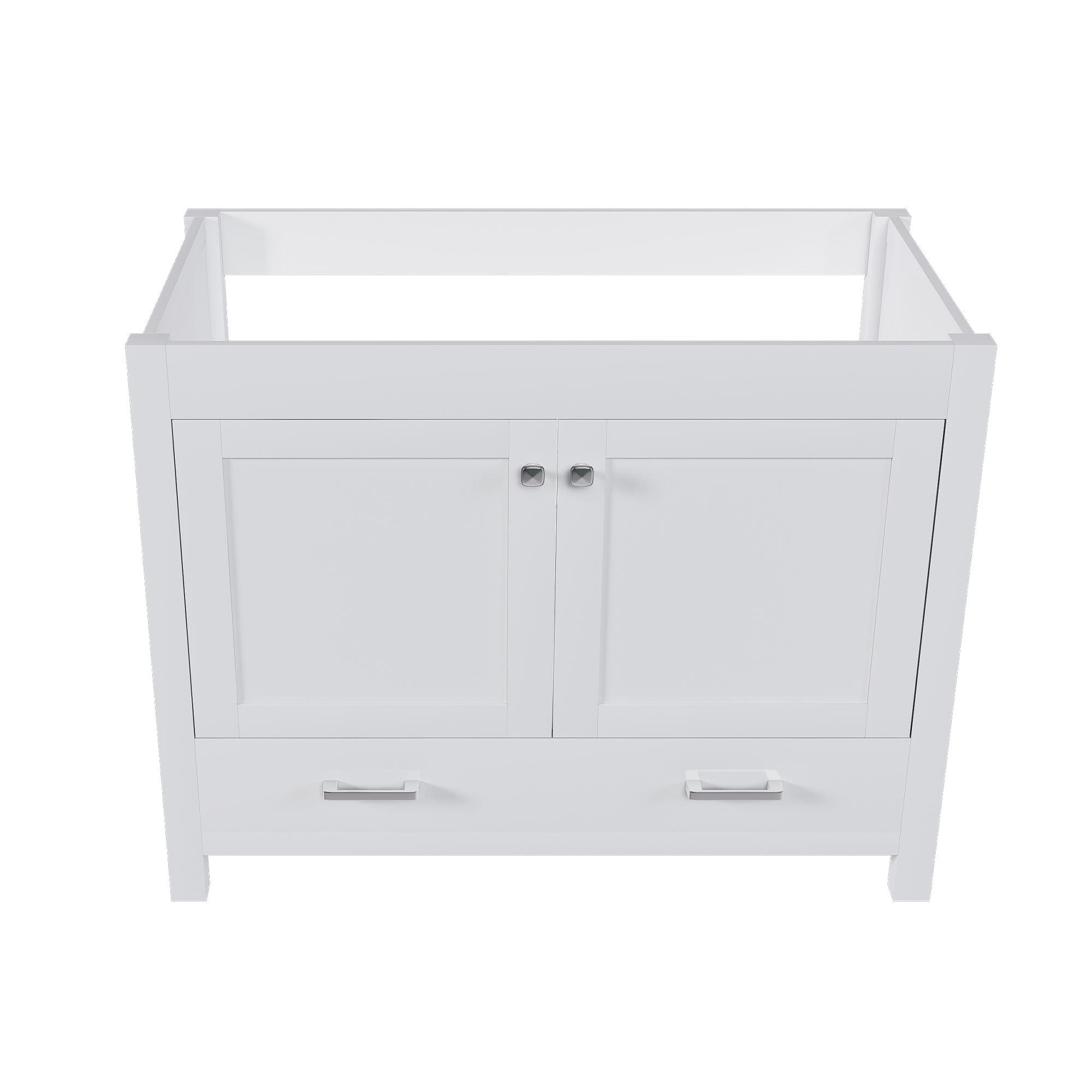 42&quot; Bathroom Vanity Base With Doors And Drawer - White
