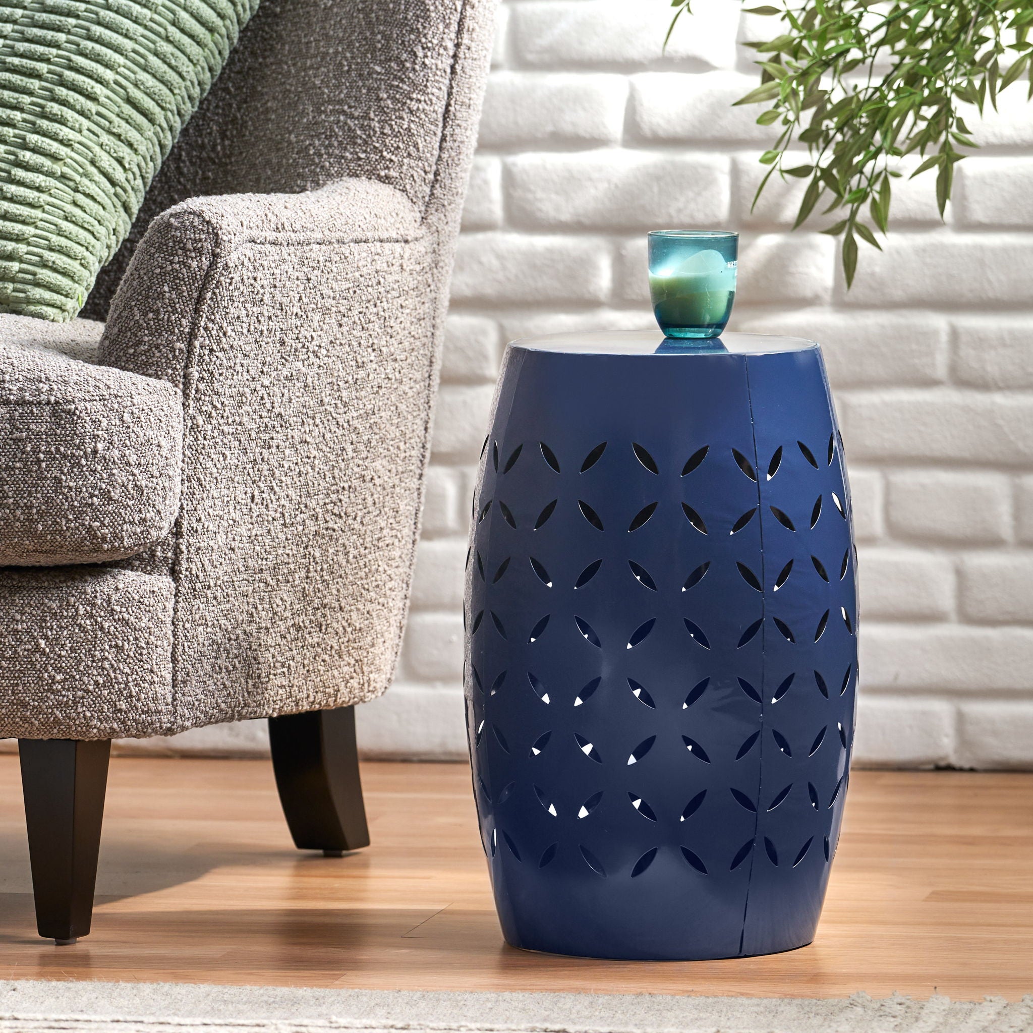 12&quot; Outdoor Lace Cut Side Table