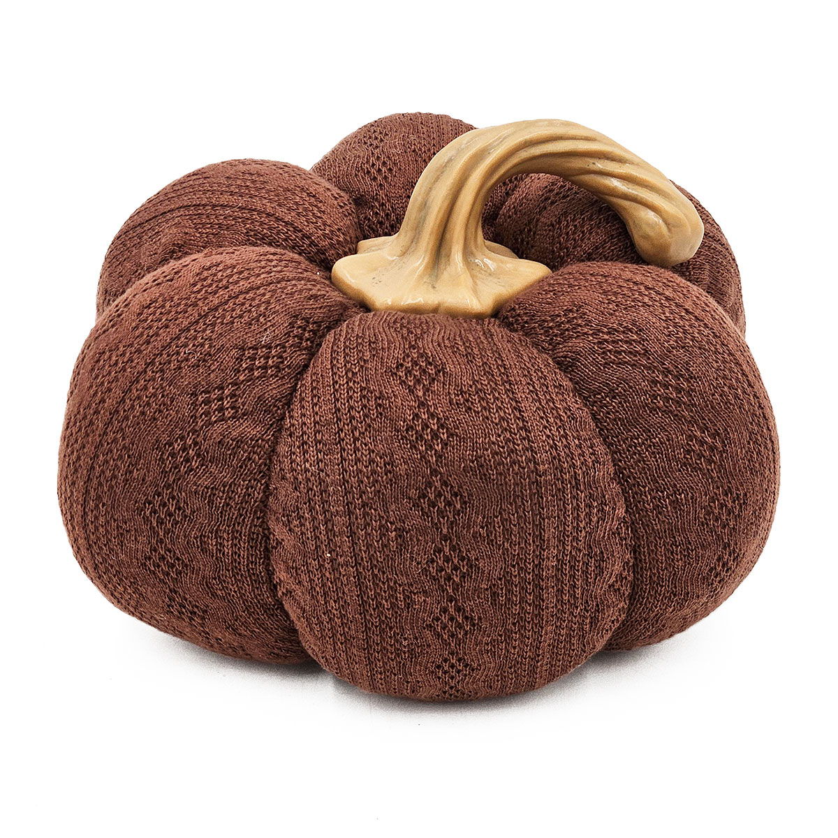 Pumpkin Ornament Decor For Holiday Harvest Festival Fall Festival &amp; Thanksgiving (Set of 2) - Dark Brown
