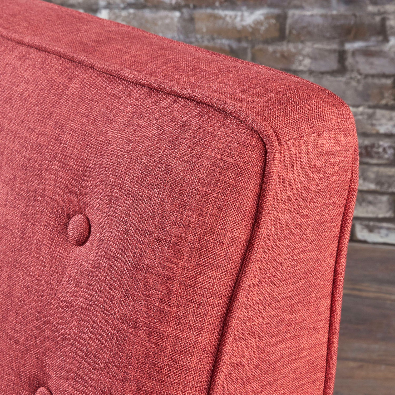 Mid-Century Modern Recliner With Button Tufted Waffle Stitch