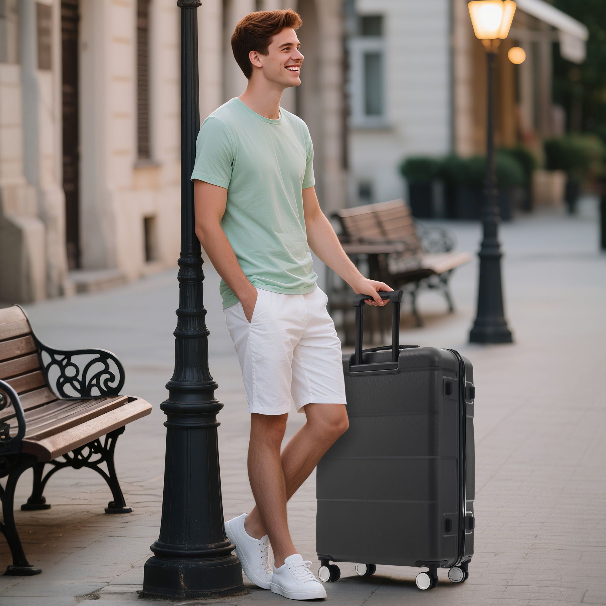 Hardshell Luggage Set 6 Piece With Duffel &amp; Toiletry Bag
