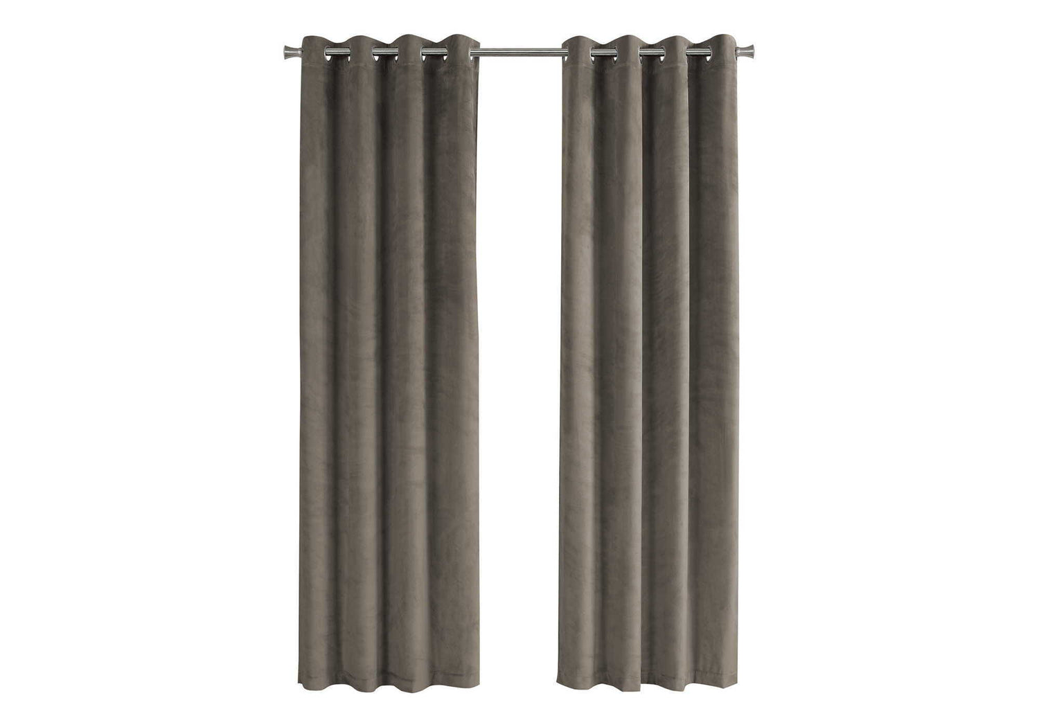 2 Pieces Set, Curtain Panel, Room Darkening, Grommet, Contemporary &amp; Modern