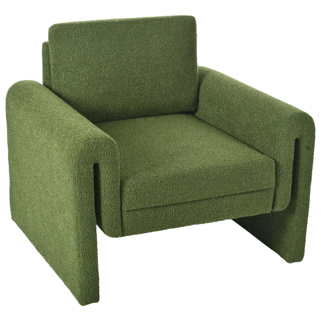 Modern Upholstered Accent Chair, Sturdy Support &amp; Luxurious Comfort