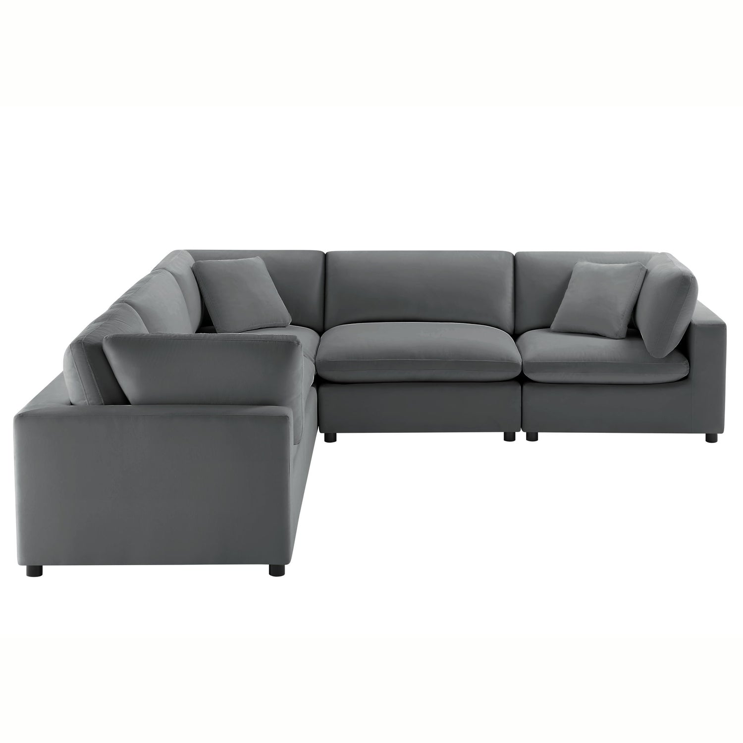 Caylie - Modular 5 Piece Sectional - Charcoal