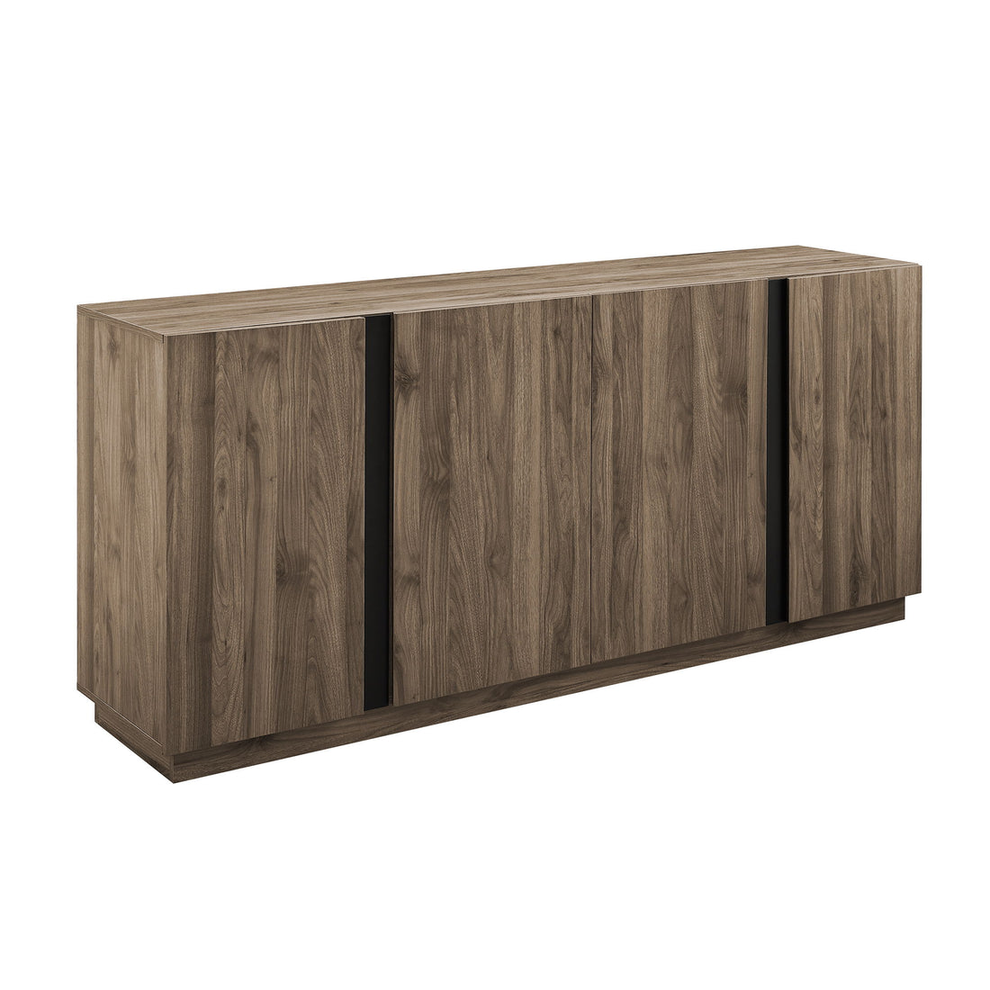 Mid-Century Modern 3 Drawer Low TV Stand For TVs Up To 80&quot;