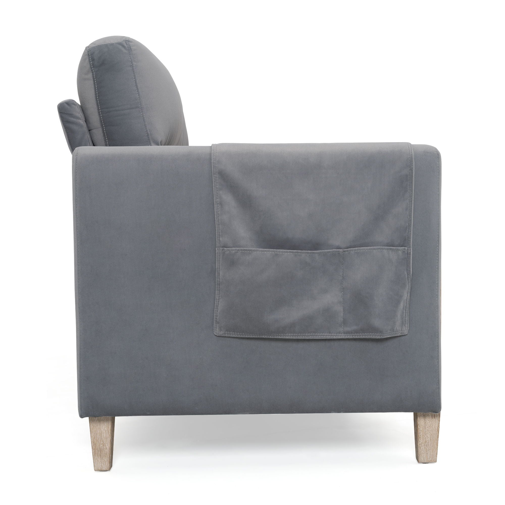 Comfortable Solid Wood Three-Seater Sofa, Soft Cushions, Durable And Long-Lasting, 79.5&quot; Sofa Couch For Living Room