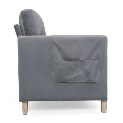 Comfortable Solid Wood Three-Seater Sofa, Soft Cushions, Durable And Long-Lasting, 79.5&quot; Sofa Couch For Living Room