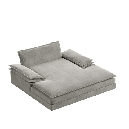 Modern Oversized Double Chaise Lounge Chair