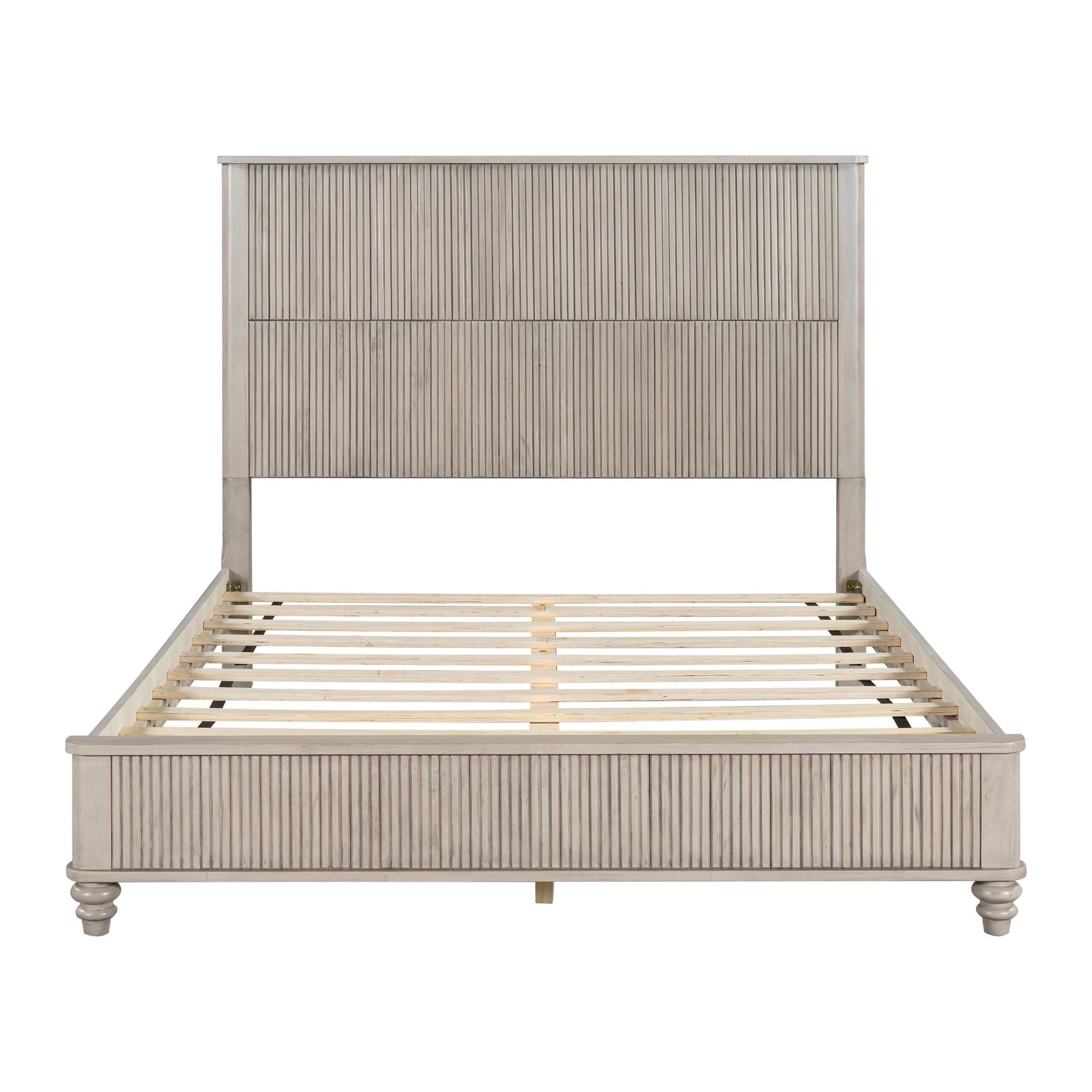 Platform Bed Frame &amp; Tall Headboard