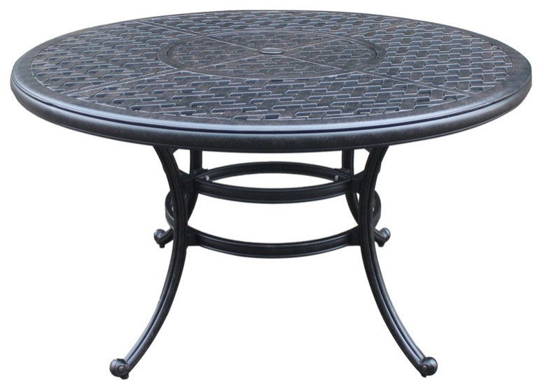 Round 4 Person 51.97&quot; Long Dining Set With Cushions
