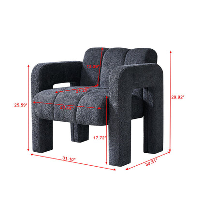 31.10&quot; Boucle Upholstered Accent Chair