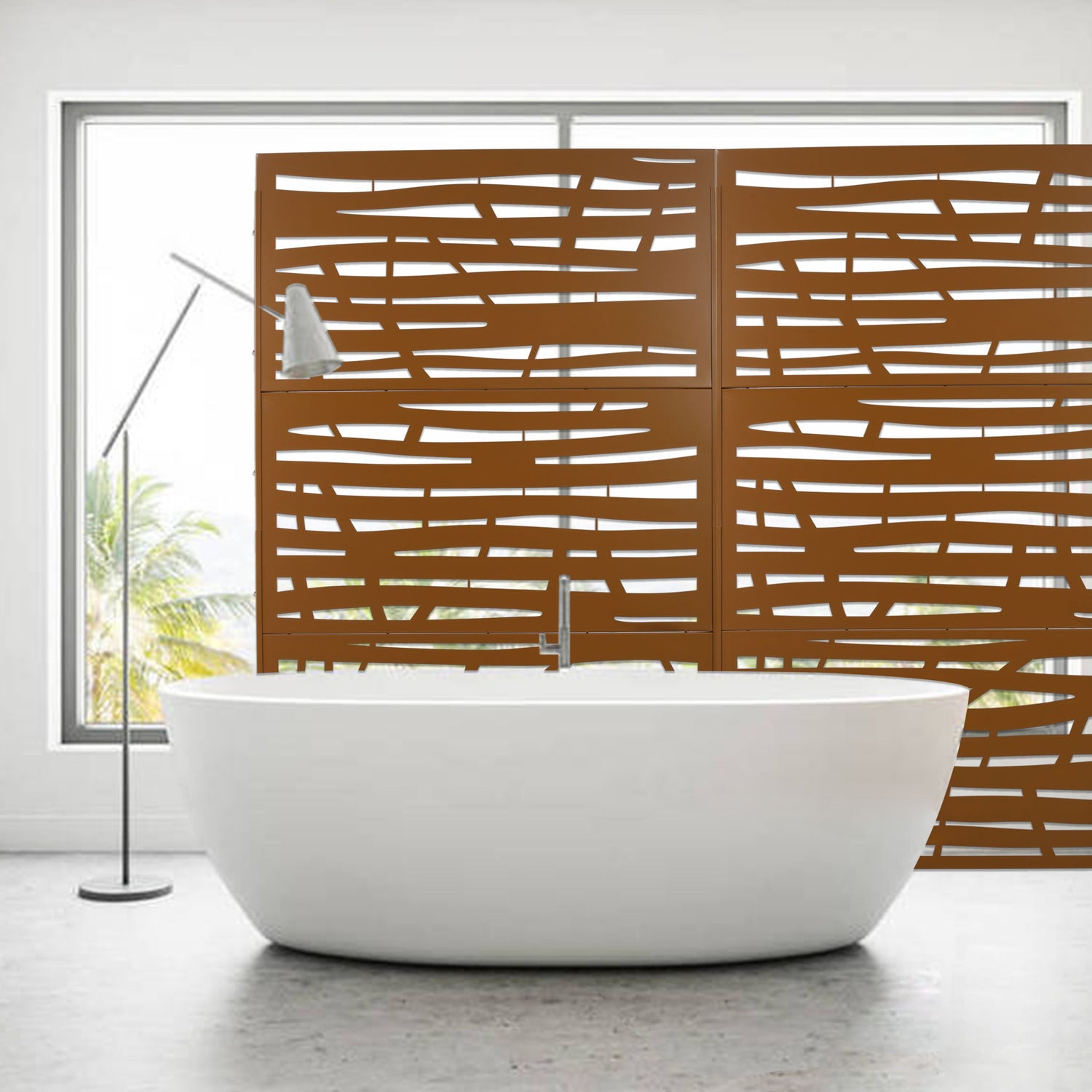 Outdoor &amp; Indoor Privacy Screen Metal Privacy Screen