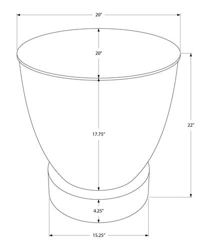 Drum Accent Side Table, Contemporary &amp; Modern Design