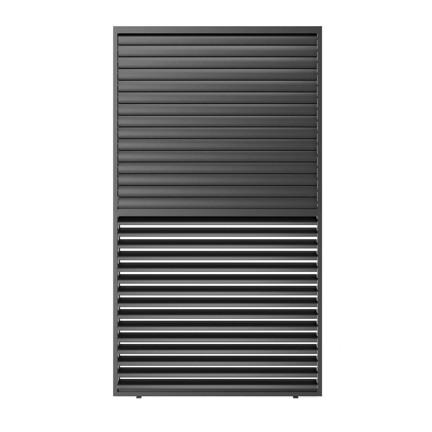 Louver Grille 1 / 3 10Ft Frame &amp; Louvers - Black