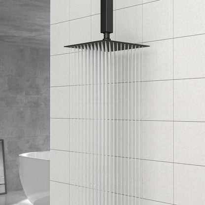 8&quot; Square Rain Shower Head, Ceiling / Wall Mount Stainless Steel Bath Fixture