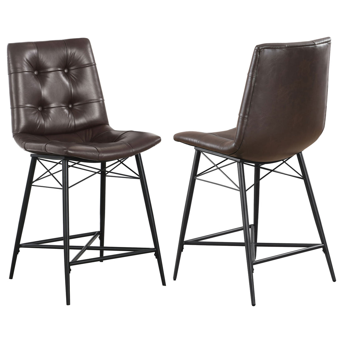 Counter Height Stools &amp; Padded Seat (Set of 2)