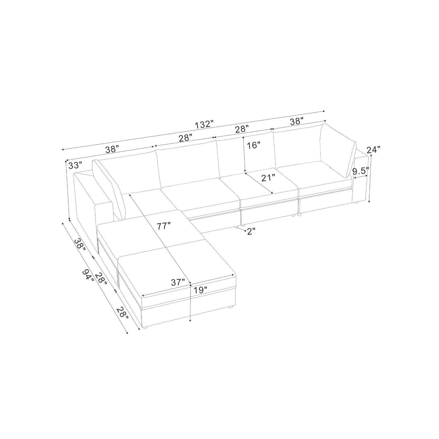 Reversible Modular Sectional