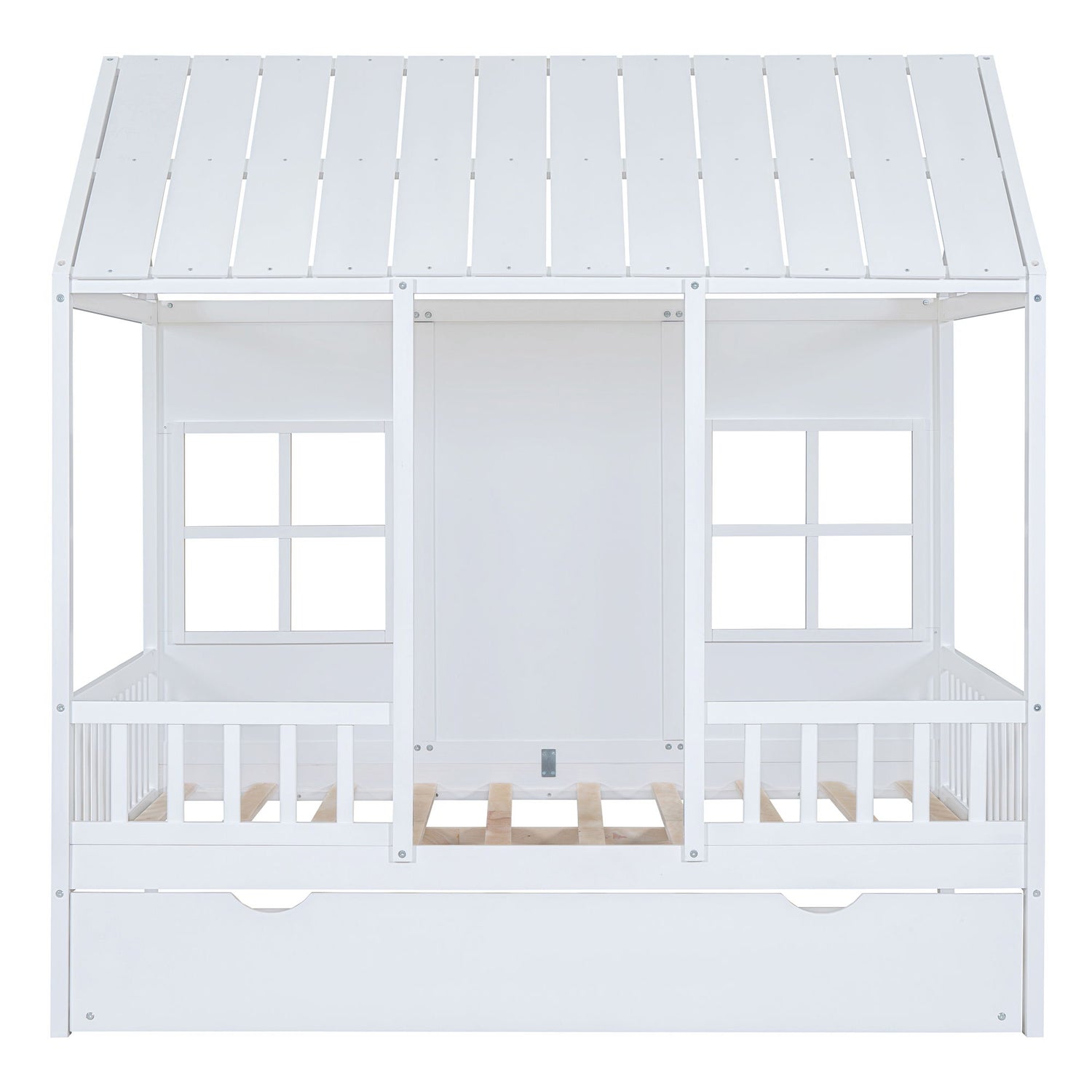 House Bed With Twin Size Trundle, Daybed
