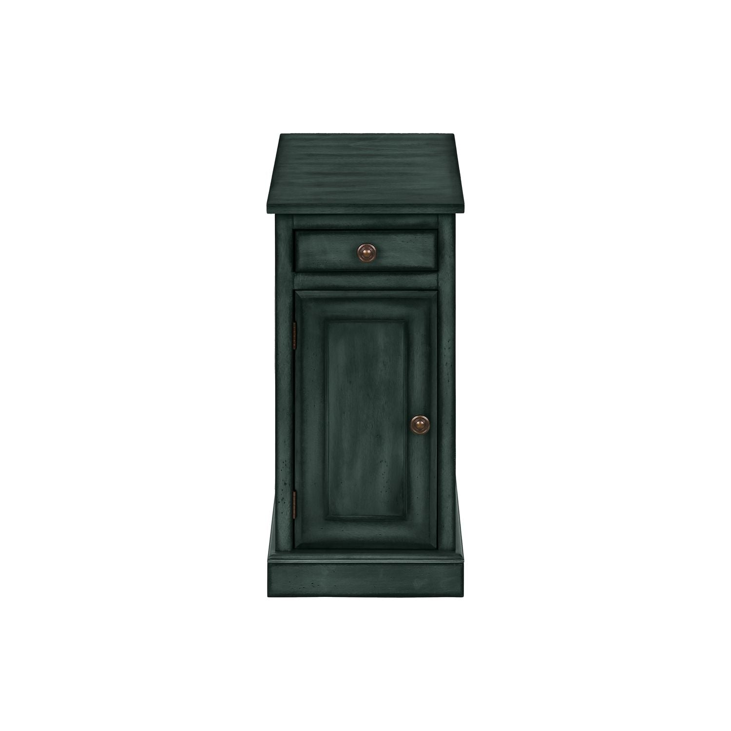 Accent Table With Storage Drawer For Living Room - Blue