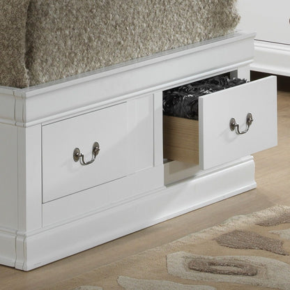 Traditional Style Bookcase Storage Bed