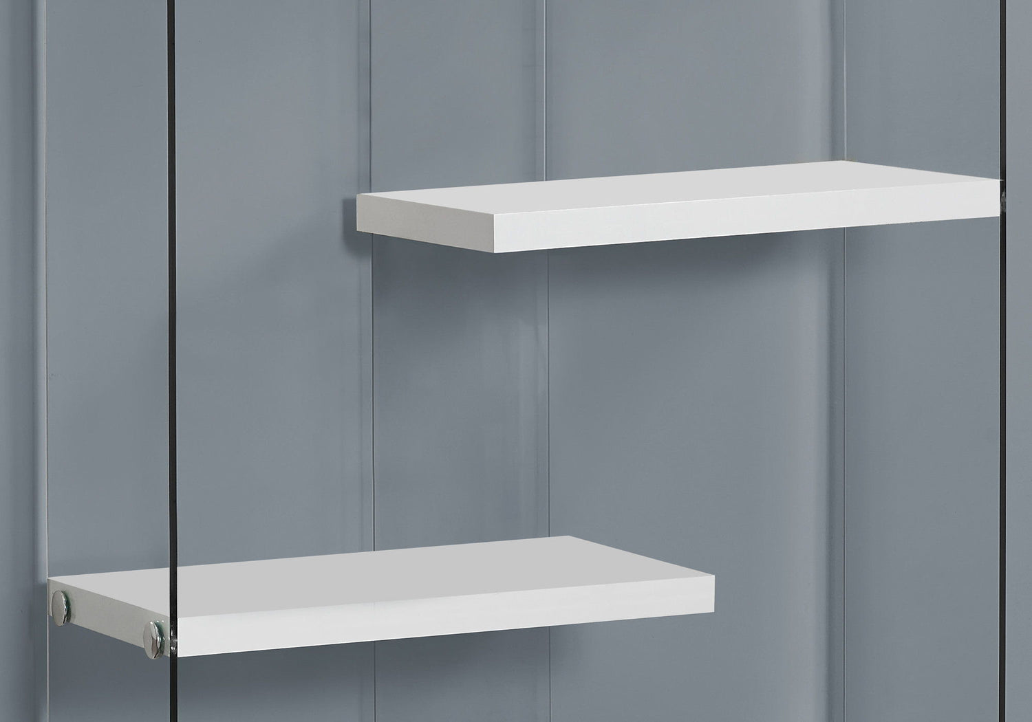 Bookshelf, Bookcase, Etagere, 5 Tier, Office, Glossy Contemporary &amp; Modern - White
