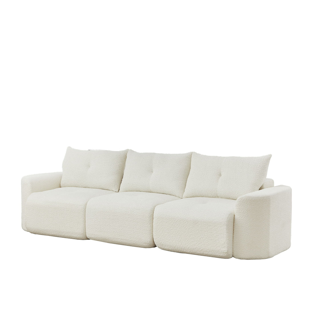 3 Seater With Thickened Armrests Sofa For Living Room