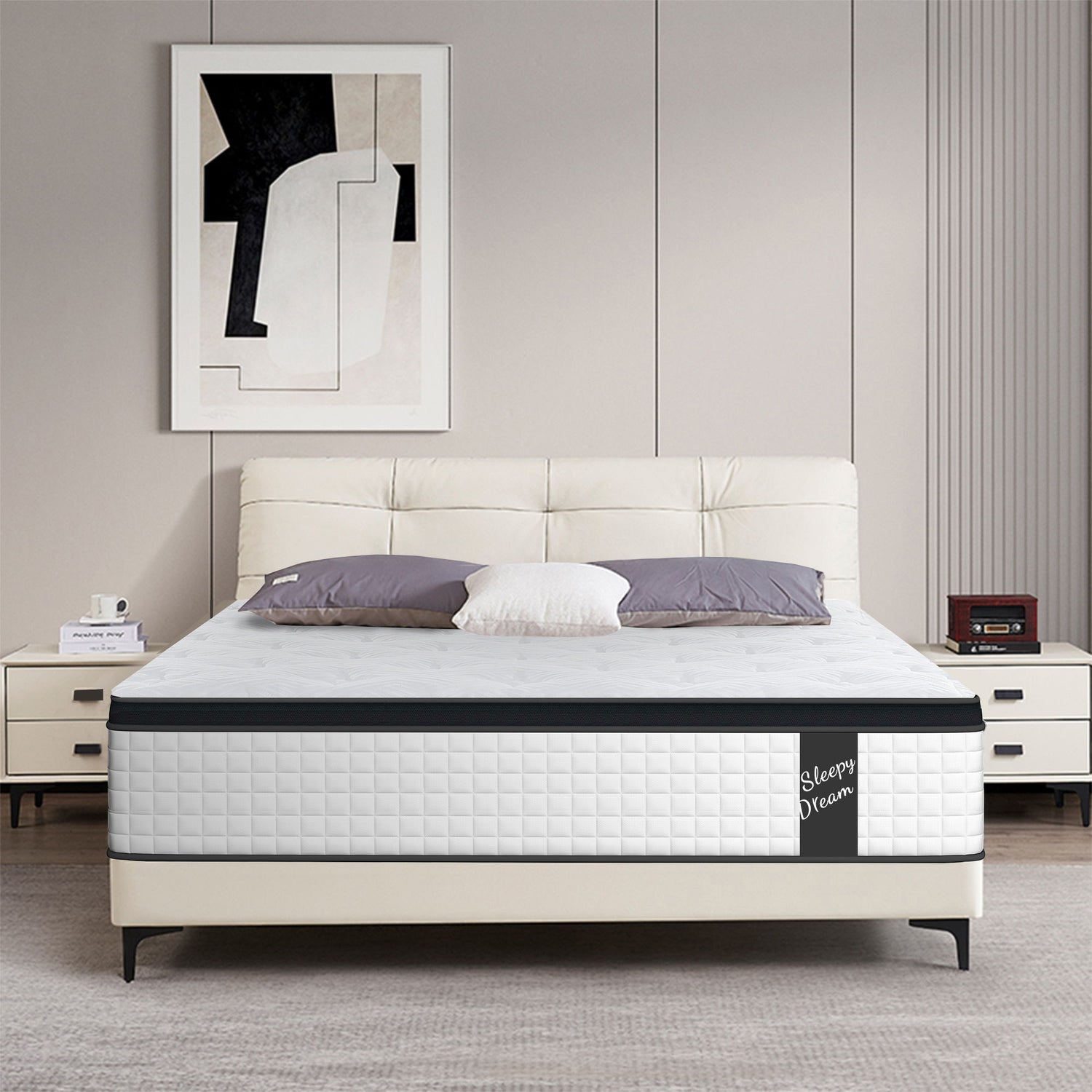 12&quot; Hybrid Mattress Individual Pocket Spring, 7 Zoned Memory Foam