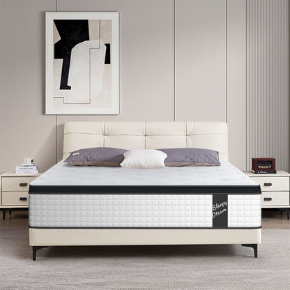 12&quot; Hybrid Mattress Individual Pocket Spring, 7 Zoned Memory Foam