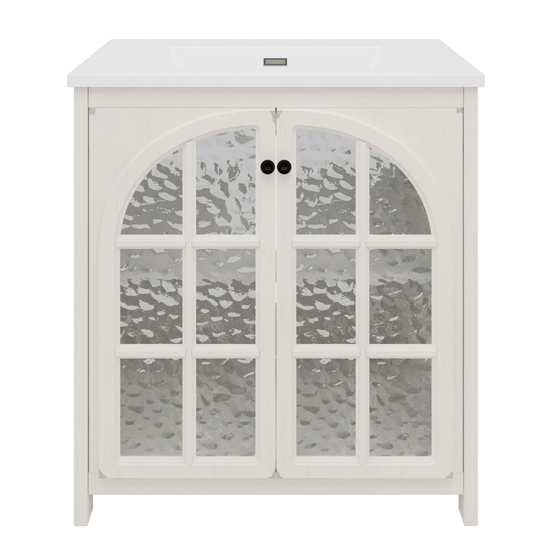 Vintage Farmhouse Bathroom Vanity With Ceramic Sink