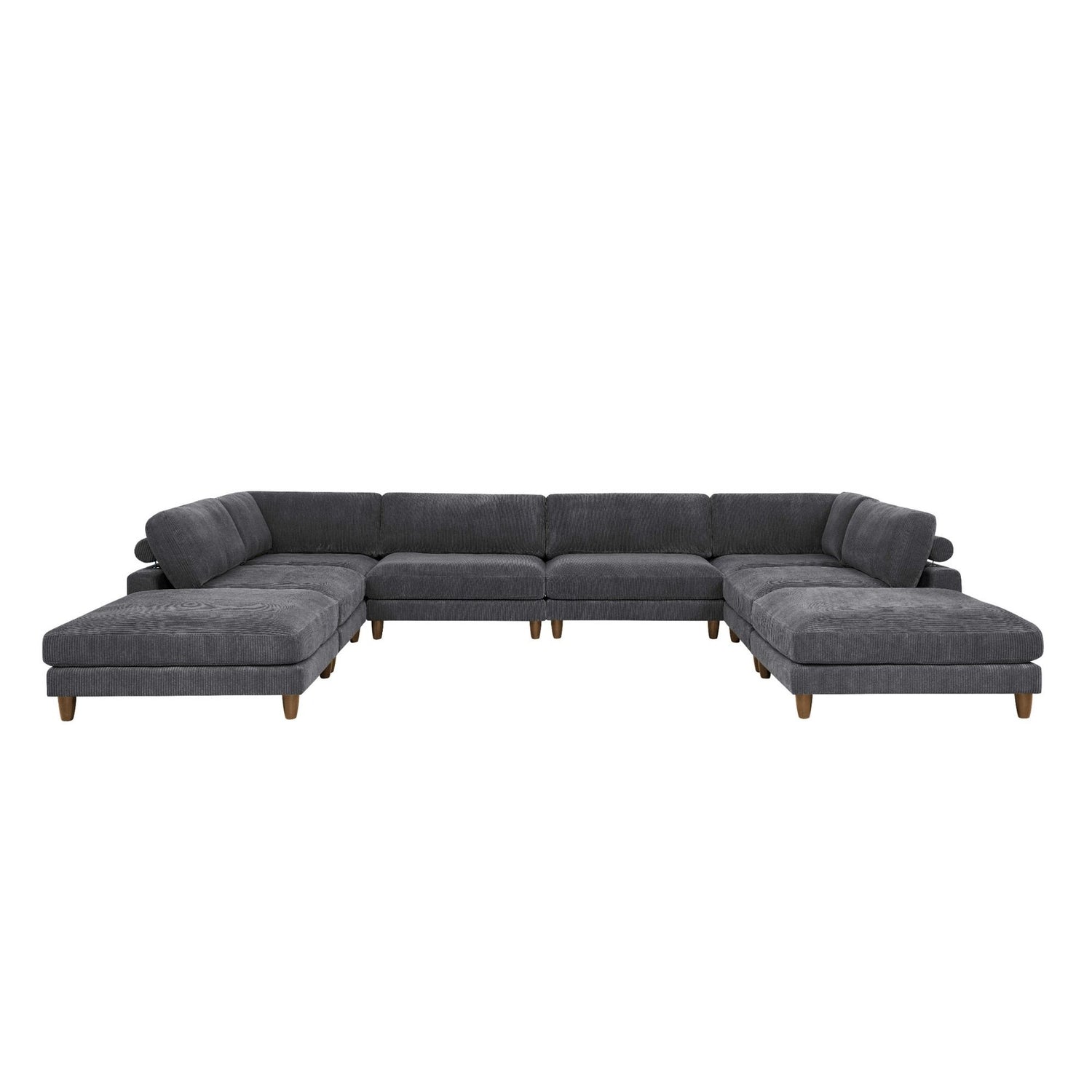Modern Modular Sectional With Adjustable Back Support