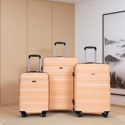 Expandable 3 Piece Luggage Sets Lightweight &amp; Durable Suitcase, Spinner Wheels, Tsa Lock