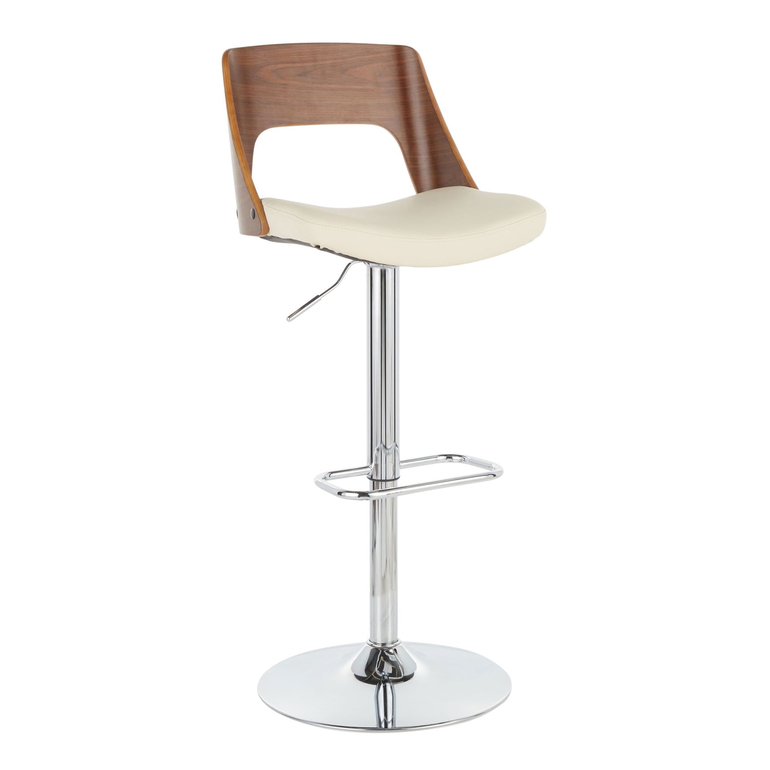 Valencia - Mid Century Modern Adjustable Barstool &amp; Swivel