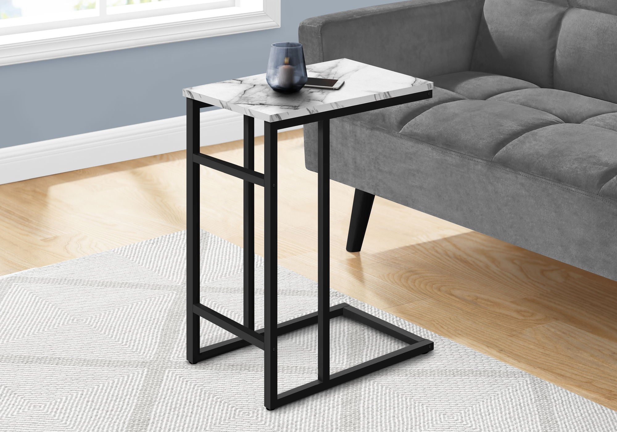 Accent Table, C - Shaped, Contemporary &amp; Modern, Versatile Use