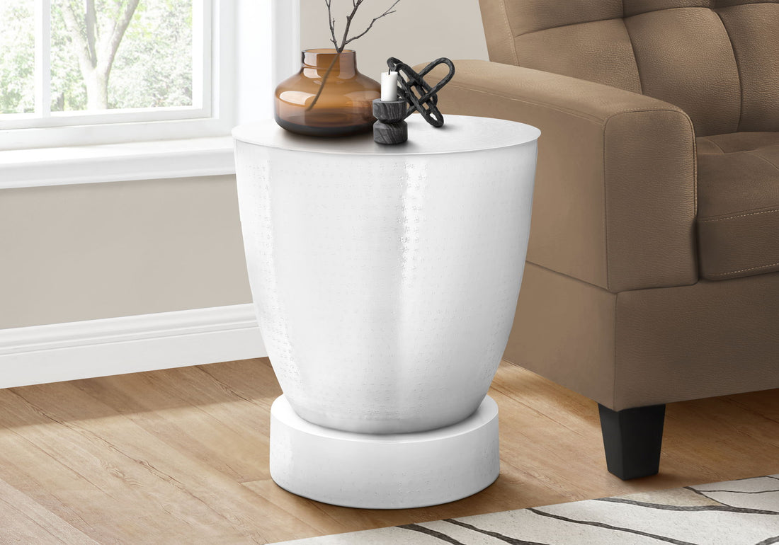 Drum Accent Side Table, Contemporary &amp; Modern Design