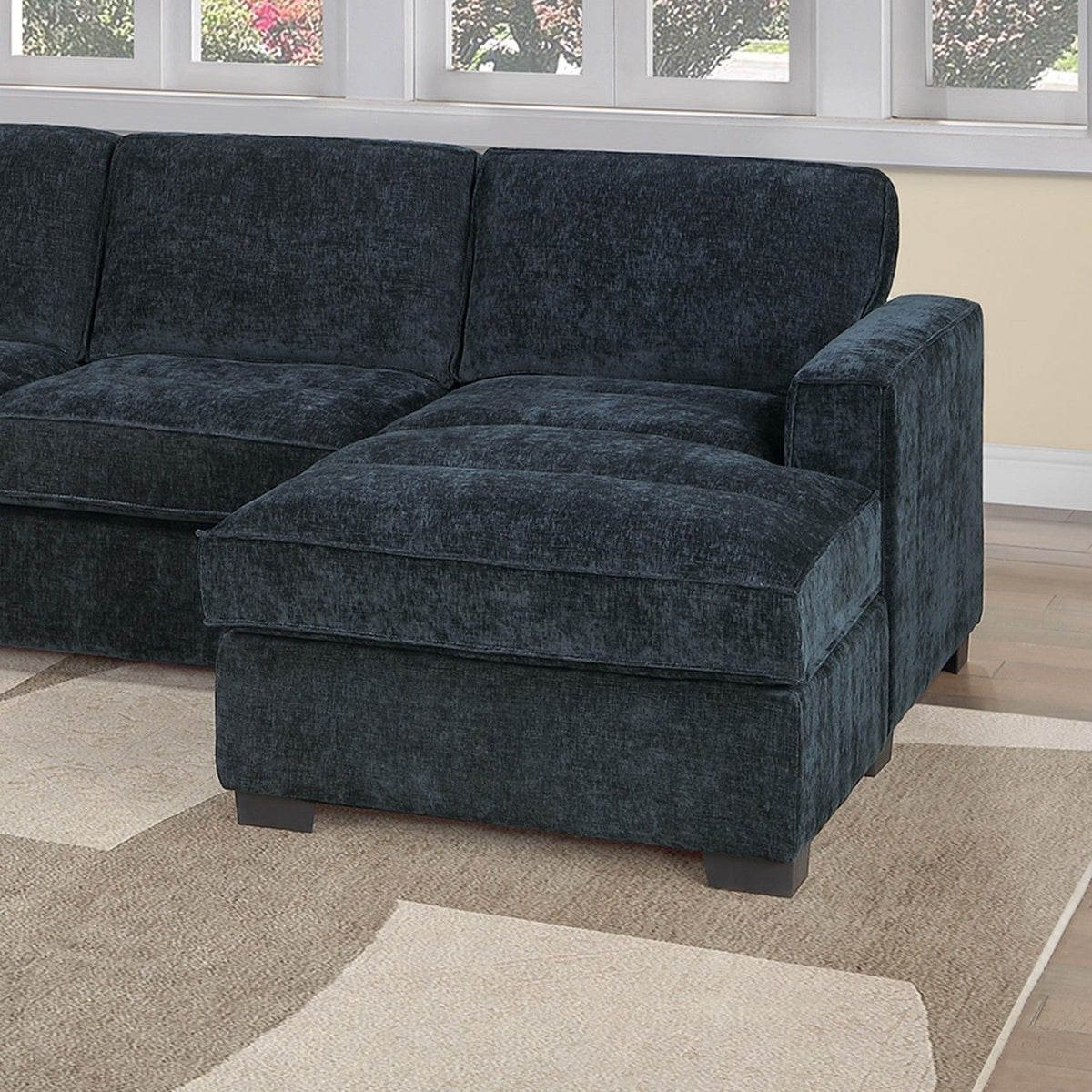 Sectional With RAF Chaise, Armless Loveseat &amp; LAF 1 Arm Chair