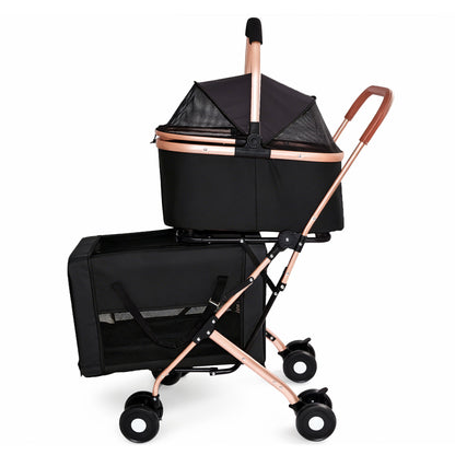 Double Pet Stroller For Dogs And Cats