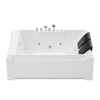 Xavier - Double Massage Bathtub - Milk White