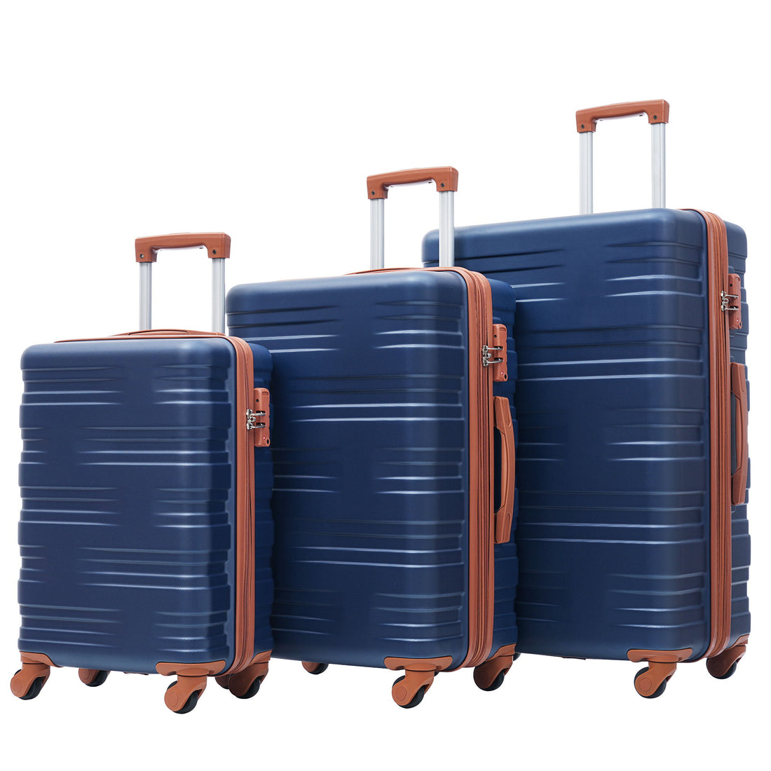 Hardshell Luggage Sets 3 Pieces Spinner Suitcase With Tsa Lock Lightweight 20&quot; 24&quot; 28&quot;