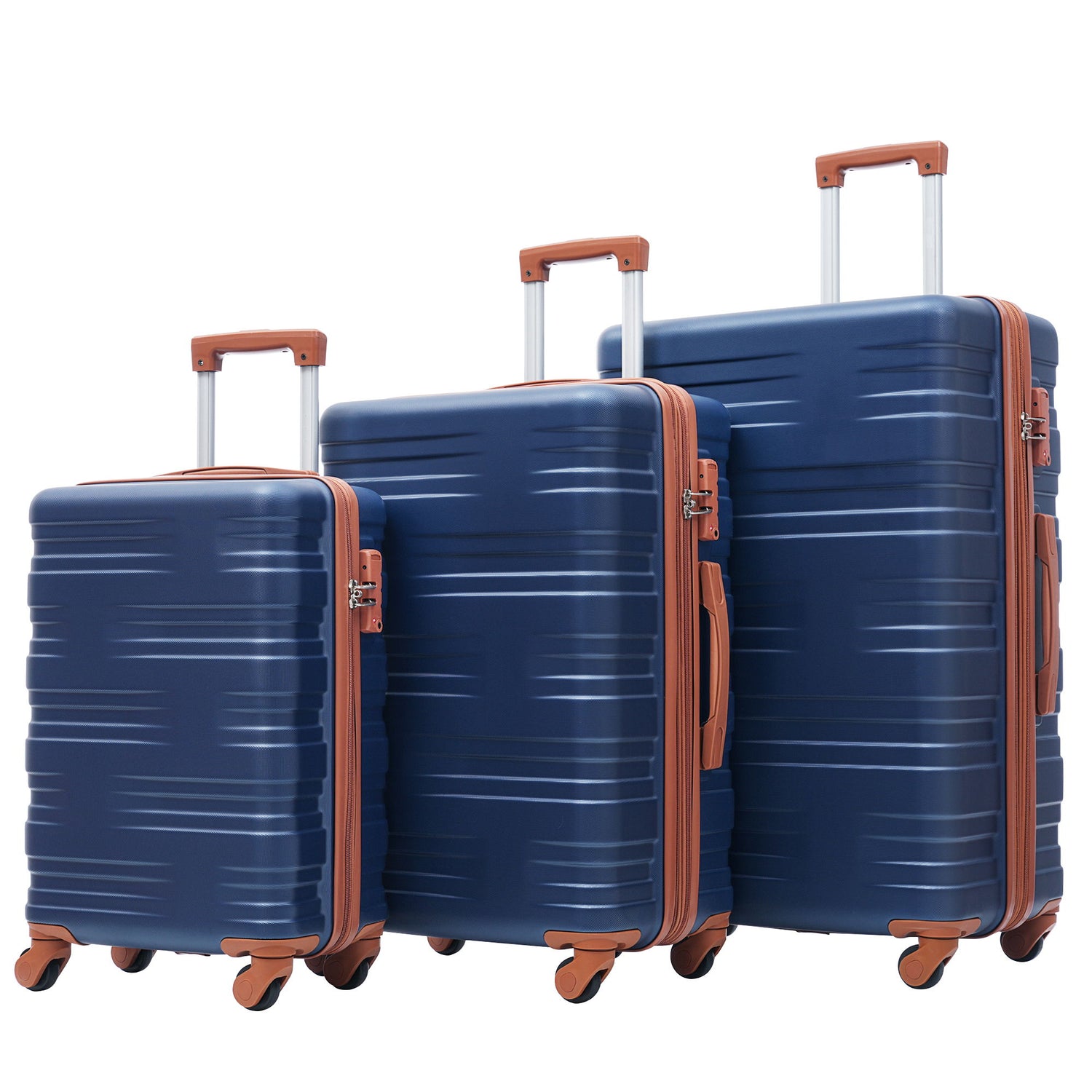 Hardshell Luggage Sets 3 Pieces Spinner Suitcase With Tsa Lock Lightweight 20&quot; 24&quot; 28&quot;