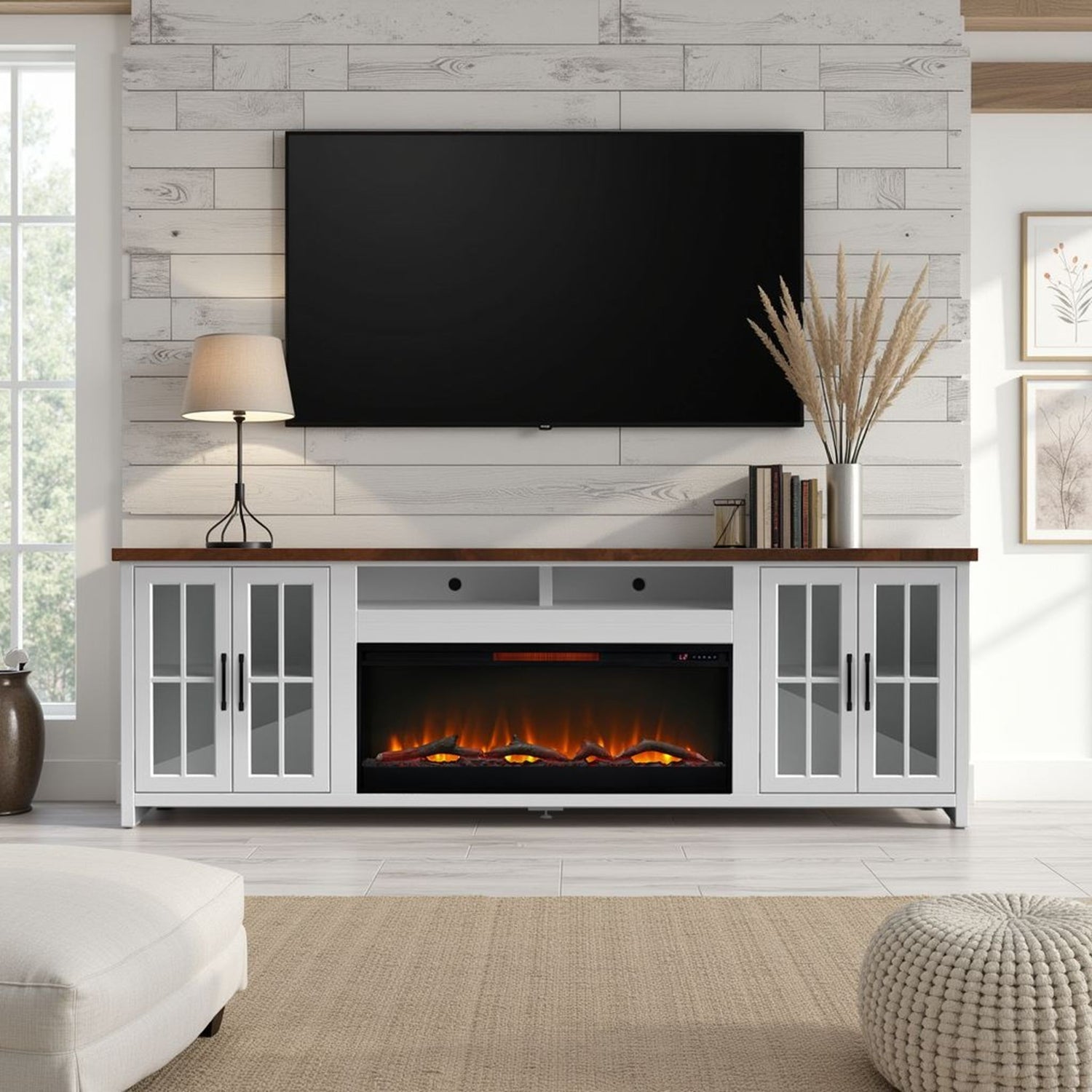 Hampton - Fireplace TV Stand Console