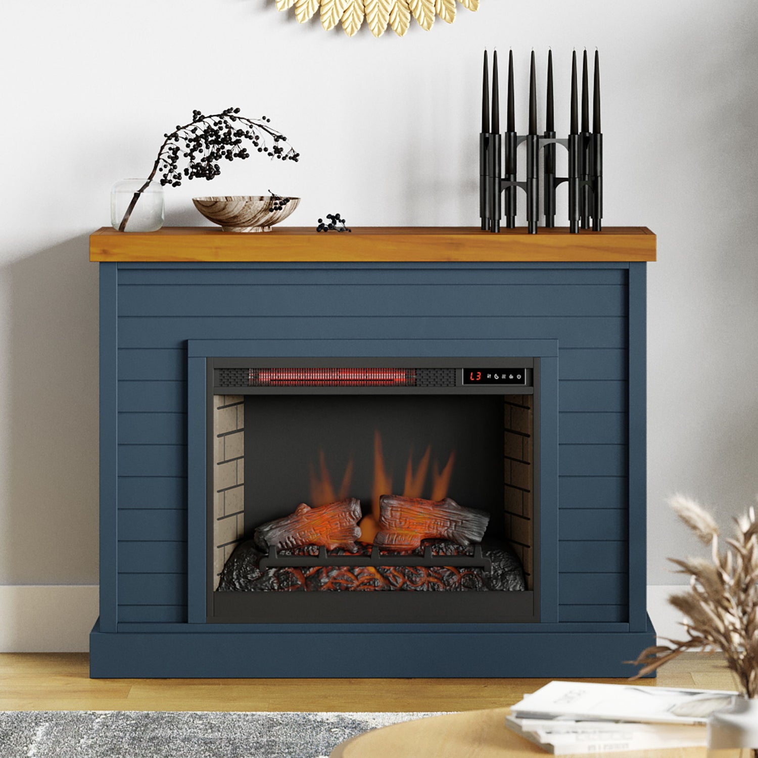 Washington - 48&quot; Fireplace With Mantel
