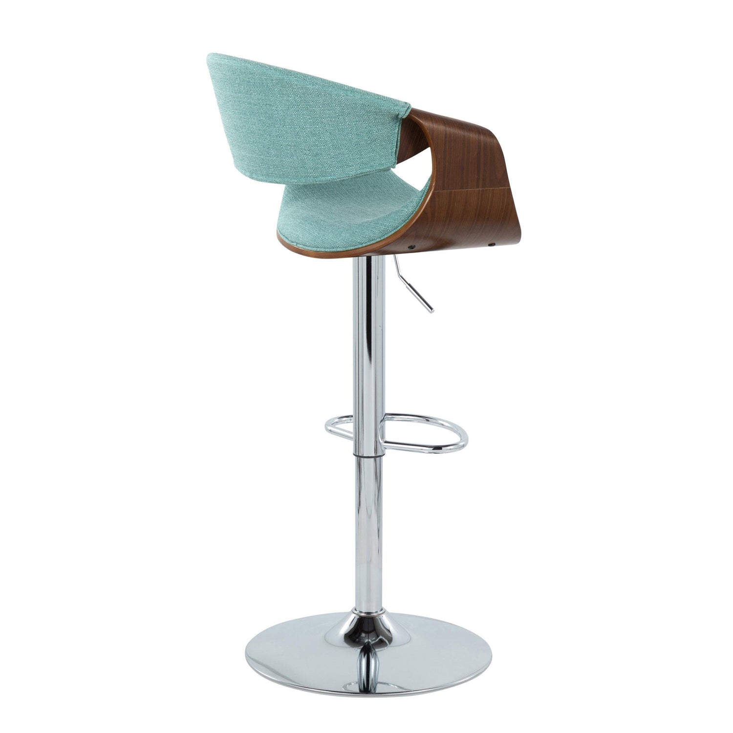Curvo - Mid Century Modern Adjustable Barstool &amp; Swivel (Set of 2)