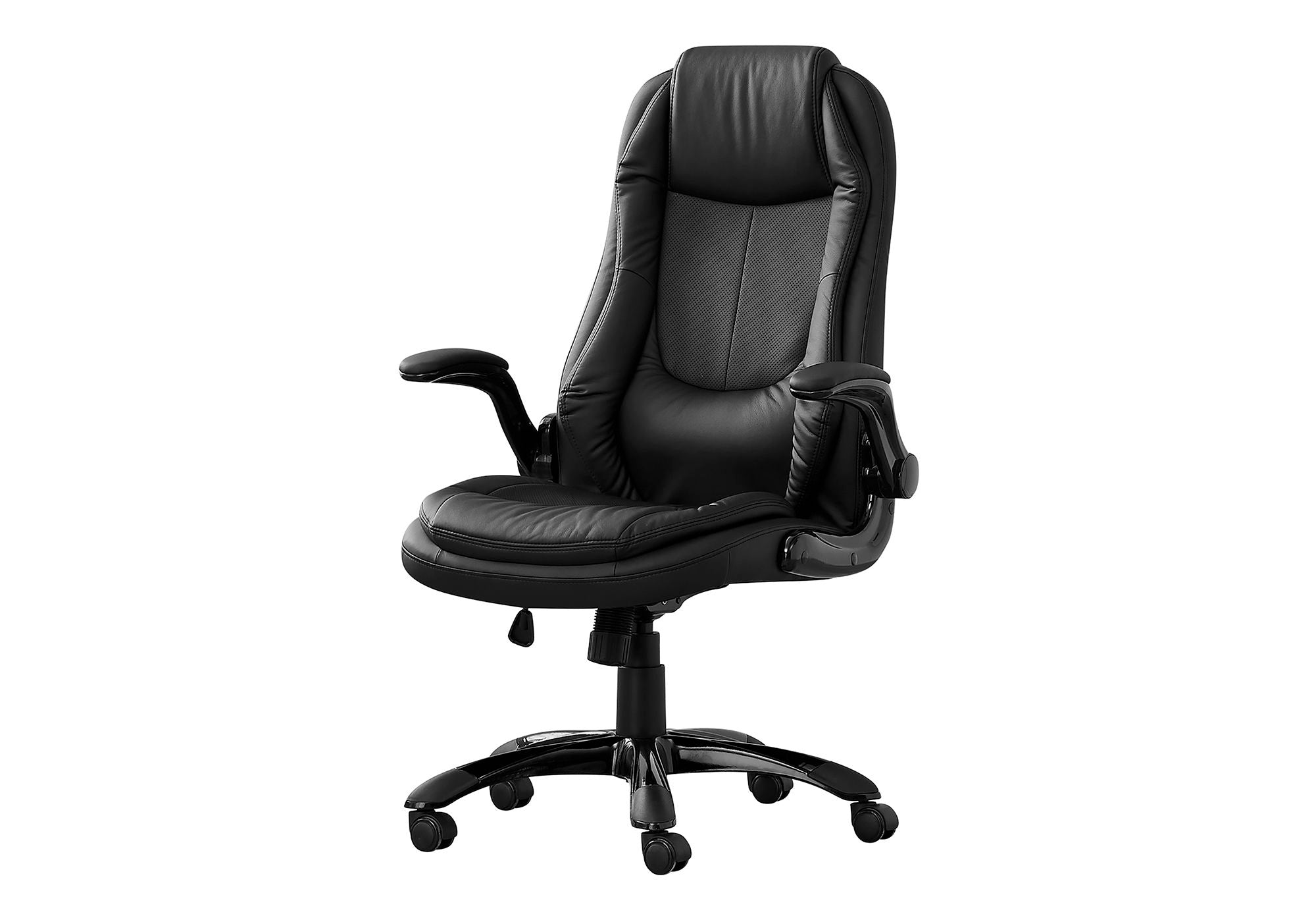 Office Chair, Adjustable Height, Swivel, Ergonomic, Armrests, Contemporary &amp; Modern - Black